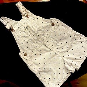 Girls suspender short set